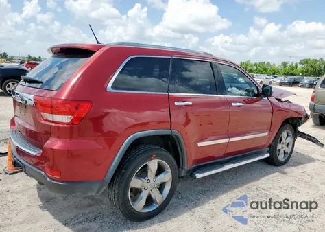 2012 Jeep Grand Cherokee Overland из США, поврежденный, VIN 1C4RJECG9CC136950